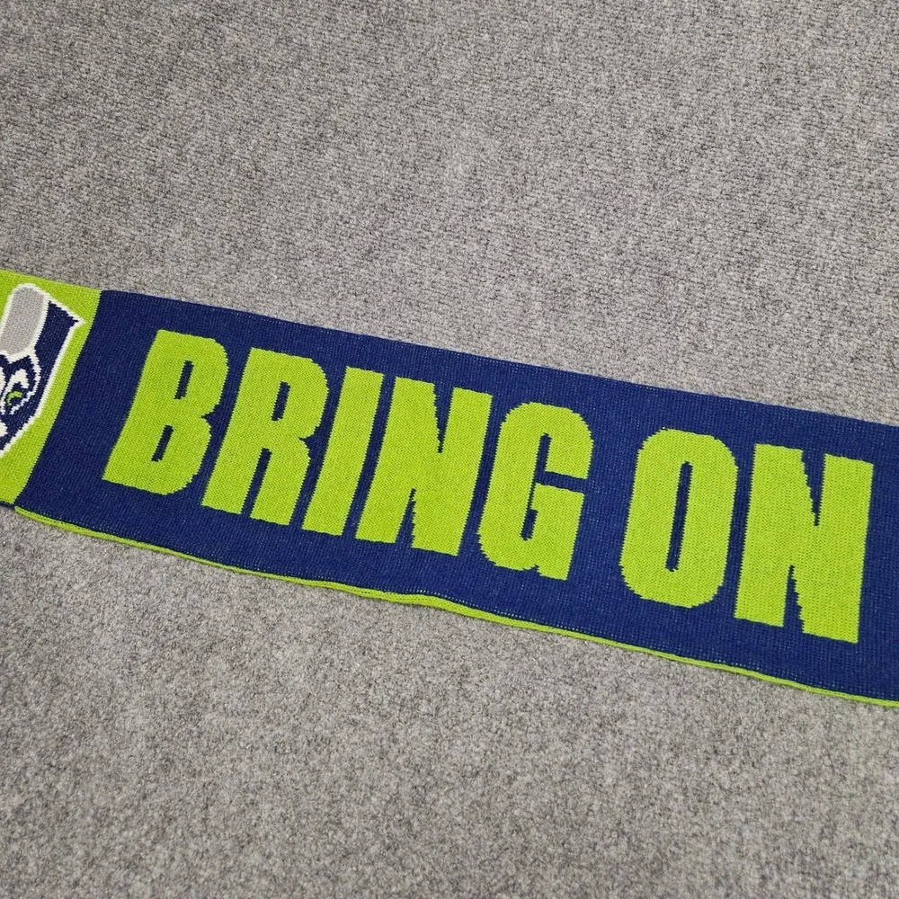 Seattle Seahawks Fan Scarf Green Blue NFL Football 12th Man Fangear NFL Playoffs
